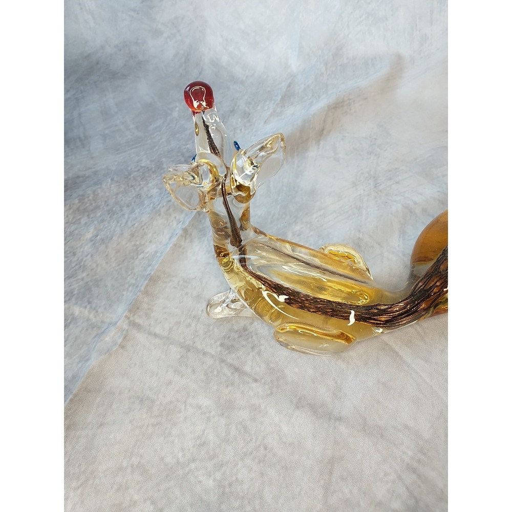 Vintage J.I. Co Murano Glass Fox Figurine Large Piece Good Condition - Picture 14 of 16